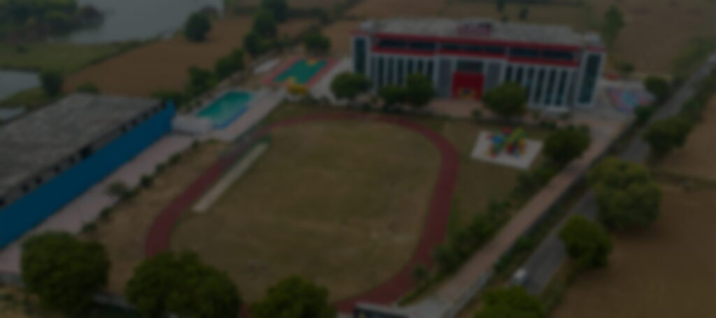 Aerial view of the school campus and grounds